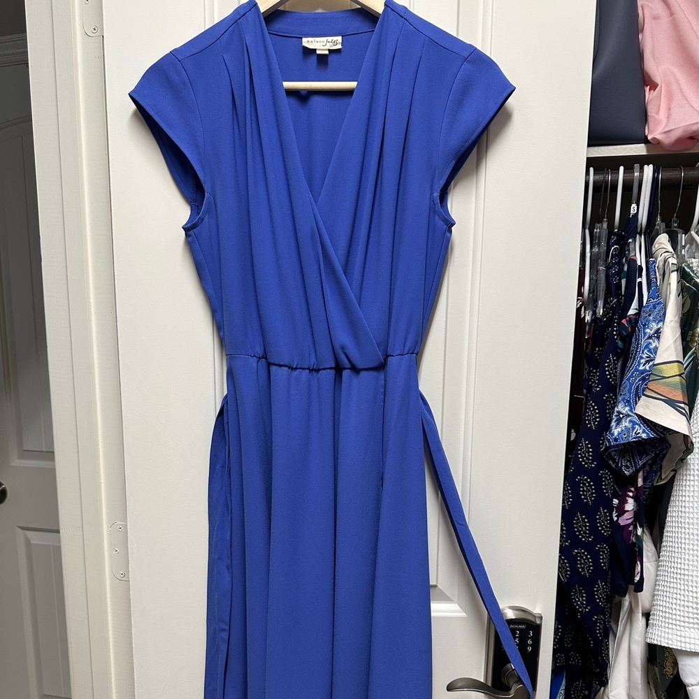 Mock Wrap Shirt Dress Blouse